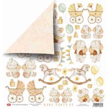 CP-BAPAR07 Elements for self-cutting out 12x12" Baby Party 07 ( 10 pcs )