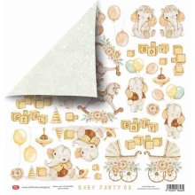 CP-BAPAR08 Elements for self-cutting out 12x12" Baby Party 08 ( 10 pcs )