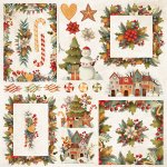 CP-CC08 Elements for self-cutting out 12x12" COLORS of CHRISTMAS 08 (10 pcs )