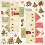 CP-CC09 Elements for self-cutting out 12x12" COLORS of CHRISTMAS 09 (10 pcs )