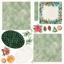 CP-CV09  Elements for self-cutting out 12x12" Christmas Vibes (10 pcs )