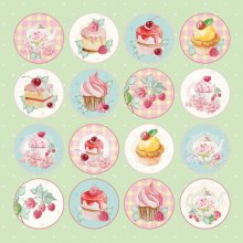 CP-SD07 Elements for self-cutting out 12x12" Sweet Dessert 07 (10 pcs )