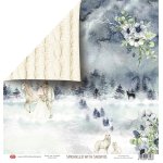 CP-SWS03 Double-sided  12x12"Sprinkled with Snow 03 ( 10 pcs )