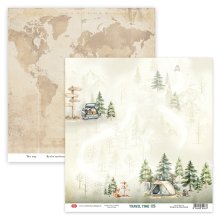 CP-TRT05 Double-sided scrapbooking paper 30,5 x 30,5 cm -  Travel Time 05 ( 10 pcs )