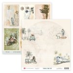 CP-TRT06 Double-sided scrapbooking paper 30,5 x 30,5 cm-  Travel Time 06 ( 10 pcs )