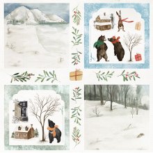 CP-WH08 Elements for self-cutting out 12x12" WINTER HOLIDAY 08 (10 pcs )