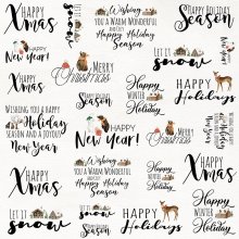 CP-WH09 Elements for self-cutting out 12x12" WINTER HOLIDAY 09 (10 pcs )