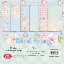 CPB-BS15 Paper Pad 6x6 BIRD SONG