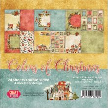 CPB-CC15 Paper Pad 6x6 COLORS OF CHRISTMAS