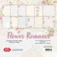 CPB-FR15 Paper Pad 6x6 FLOWER ROMANCE
