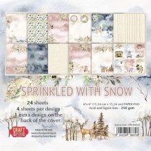 CPB-SWS15 Paper Pad 6x6" Sprinkled with Snow