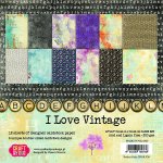 CPS-ILV30 Paper set 12x12 I Love Vintage