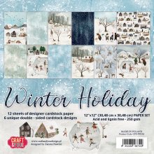 CPS-WH30 Paper set 12x12 WINTER HOLIDAY 