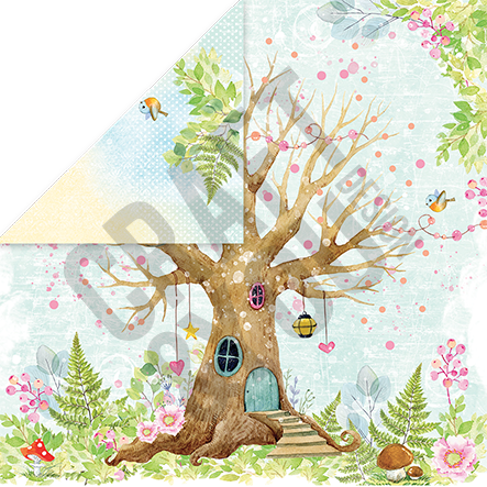  CPS-WS30 Paper set 12x12 WOODLAND STORY