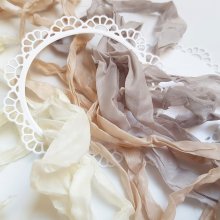 CRIB-001 RIBBONS - vintage ribbons - Flower Romance 