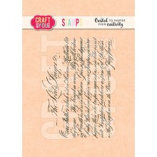 CS017 Clear Stamp - BLOOMING GRUNGE - script