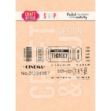 CS041 Clear Stamps Ticket 2 Set