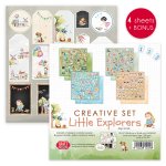 CSET-LE-4 CREATIVE SET 30,5x30,5cm Little Explorers - 4 sheets