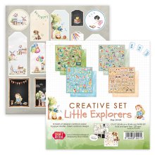 CSET-LE-8 Big CREATIVE SET 30,5x30,5cm Little Explorers - 8 sheets