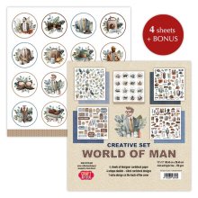 CSET07-WM-4 CREATIVE set 30,5x30,5cm World of Man