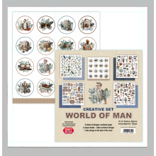 CSET08-WM-8 Big CREATIVE set 30,5x30,5cm World of Man