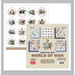 CSET08-WM-8 Big CREATIVE set 30,5x30,5cm World of Man