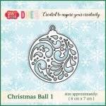 CW010 Cutting Die-Christmas Ball 1