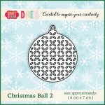 CW011 Cutting Die- Christmas Ball 2