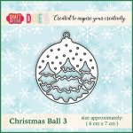 CW012 Cutting Die- Christmas Ball 3