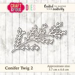 CW032 Cutting Die - Conifer Twig 2 