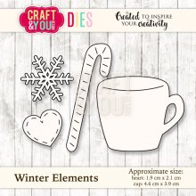 CW034 Cutting Die  - Winter Elements 