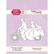 CW053 Cutting Die- Young Couple on the bike