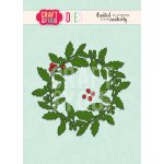 CW090 Cutting Die - Holly Wreath