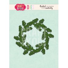 CW093 Cutting Die - Conifer Wreath 