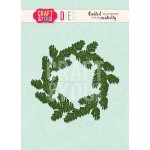 CW093 Cutting Die - Conifer Wreath 