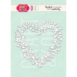 CW281 Cutting die - Flowerheart Frame - Craft & You Design