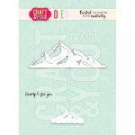 CW301 Cutting die - Mountains  - Craft & You Design