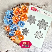 CW320 Cutting die - Magda's Seven- Petal Flower 