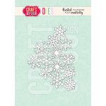 CW321 Cutting die - Snowflakes Background 