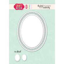 CW324 Cutting die - Oval Doily