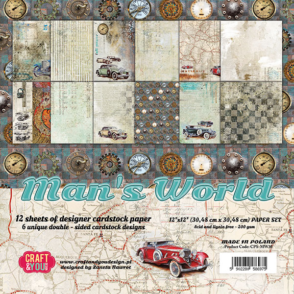  CPS-MAN30 Paper set 12x12" Man's World